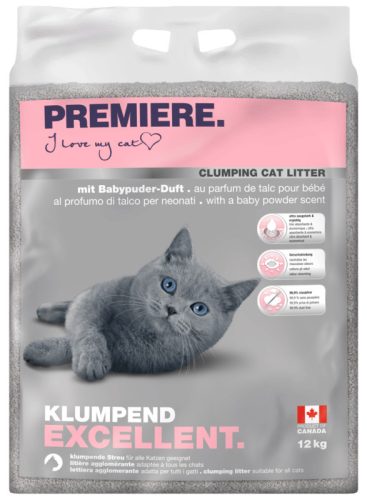 Premiere Excellent Așternut aglomerant pentru litieră 12 kg