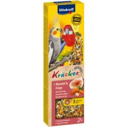   Vitakraft Baton dublu pentru papagali, smochine și migdale 180g