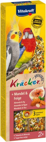 Vitakraft Baton dublu pentru papagali, smochine și migdale 180g