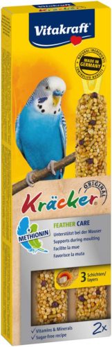 Vitakraft Baton dublu pentru peruși, susține schimbarea sanatoasă a penajului 60g