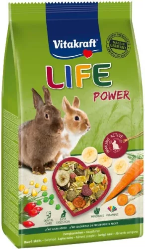 Vitakraft Life Power Hrană pentru iepuri 600g