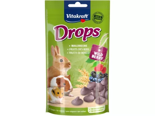 Vitakraft Drops Gustare pentru rozătoare cu fructe de pădure 75 g