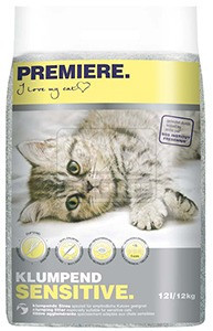 Premiere Sensitive Așternut aglomerant pentru litieră 12 kg