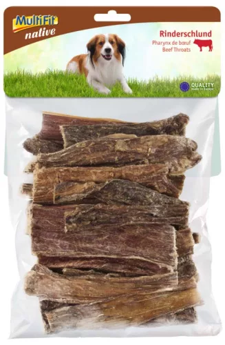 MultiFit Native Recompensă pentru câini, cu limbă de vită uscată 250g