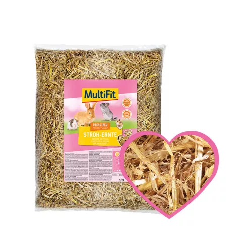 MultiFit Așternut pentru mamifere mici, cu paie tocate 1,5 kg