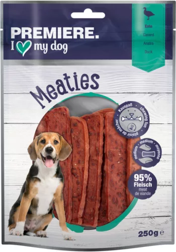 Premiere Meaties Recompense pentru câini cu rață 250 g