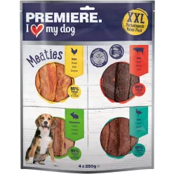   Premiere Meaties Recompense pentru câini cu mix de carne 4 x 250 g