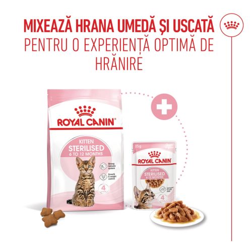 Royal Canin Kitten Sterilised Hrană uscată pentru pisici 400 g
