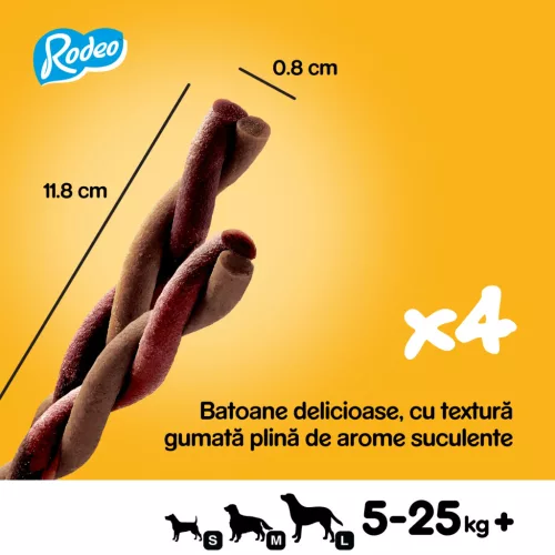 Pedigree Rodeo recompense pentru câini, cu vită 70 g