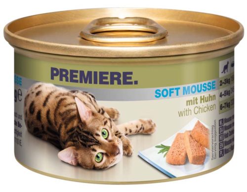 Premiere Soft Mousse Hrană pentru pisici adulte cu pui 85 g