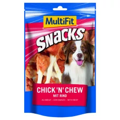   MultiFit Snacks Chick'n Chew Recompensă pentru câini, 100g