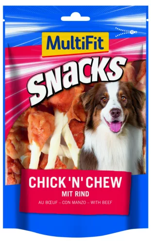 MultiFit Snacks Chick'n Chew Recompensă pentru câini, 100g