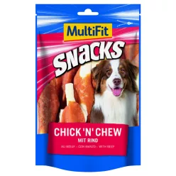   MultiFit Snacks Chick'n Chew Recompensă pentru câini, 100g