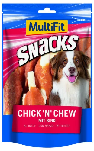 MultiFit Snacks Chick'n Chew Recompensă pentru câini, 100g