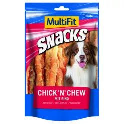   MultiFit Snacks Chick'n Chew Recompensă pentru câini, 100g