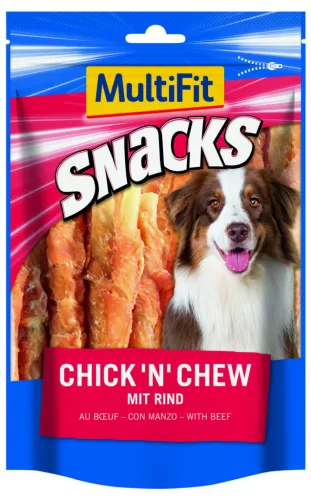 MultiFit Snacks Chick'n Chew Recompensă pentru câini, 100g