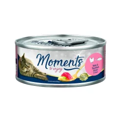   Moments Hrană umedă pentru pisici adulte cu pui și ton în sos 70 g