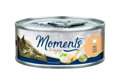 Moments Hrană umedă pentru pisici adulte cu pui în sos 70 g