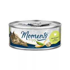   Moments Hrană umedă pentru pisici adulte cu pui și sparanghel în sos 70 g