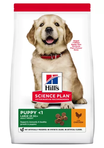 Hill's Hrană uscată pentru câini juniori de talie mare, cu pui 2.5 kg