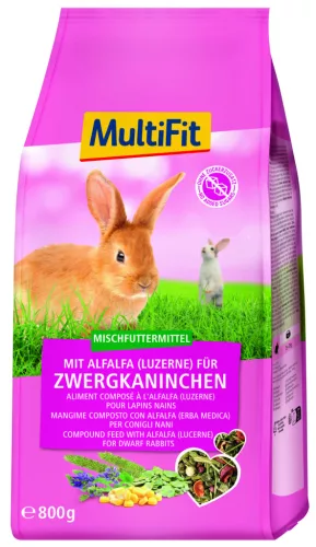 MultiFit Hrană pentru iepuri cu lucernă 800 g