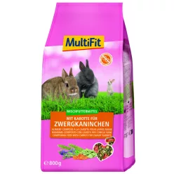 MultiFit Hrană pentru iepuri cu morcovi 800 g