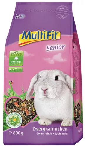 MultiFit Senior Hrană pentru iepuri pitici 800 g