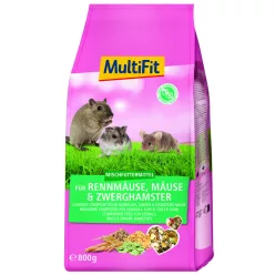 MultiFit Hrană pentru șoareci și hamsteri pitici 800g