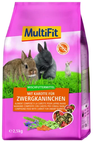 MultiFit Hrană pentru iepuri cu morcovi 2,5 kg