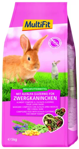 MultiFit Hrană pentru iepuri pitici, cu lucernă 5 kg