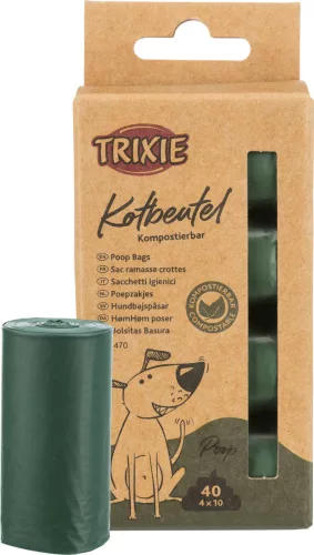 Trixie Pungi igienice biodegradabile pentru câini 4 x 10 buc.