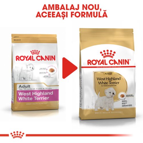 Royal Canin West Highland Terrier Adult Hrană uscată pentru câini Westi, 3 kg