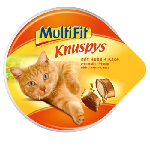 MultiFit Knuspys Recompense pentru pisici, cu pui și brânză 60g