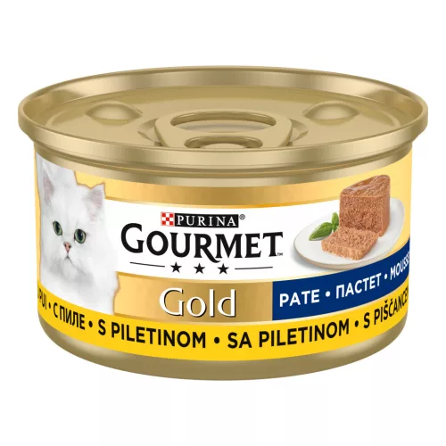 Gourmet Gold Hrană umedă pentru pisici cu pui 85 g