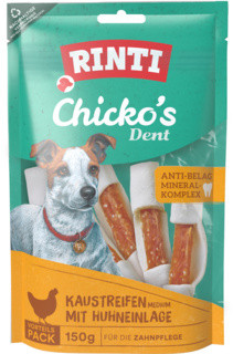 Rinti Chicko Dent Recompense denare pentru câini cu pui 150g 6 buc.