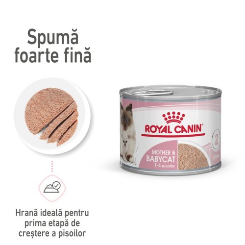 Royal Canin Mother & BabyCat Hrană umedă pentru pisici, mama și puiul 195 g
