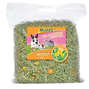 MultiFit Hrană pentru mamifere mici, cu fân și păpădie 500g