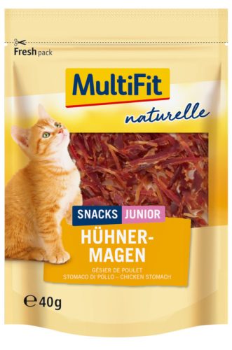MultiFit Naturelle Recompensă pentru pisici, cu nuggets de pui 40 g