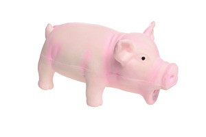 AniOne Jucărie pentru câine, porc din latex, S