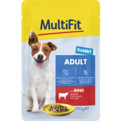  MultiFit Hrană pentru câini adulți, cu ragu de vită și grătar 100g