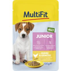 MultiFit Junior Hrană pentru câini, cu pui și legume 100g