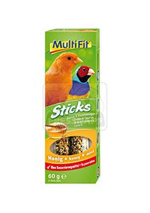 MultiFit Sticks Recompensă pentru canari și păsări exotice, cu miere 2x30g