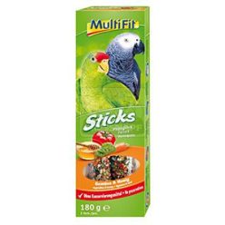   MultiFit Sticks Recompensă pentru papagali, cu legume și miere 2x90g