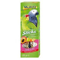   MultiFit Sticks Recompensă pentru papagali, cu fructe și nuci 2x90g