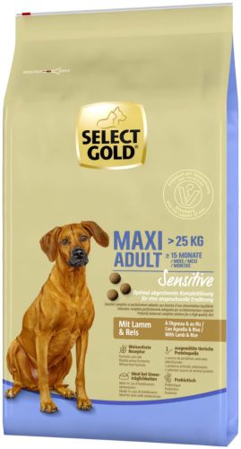 Select Gold Sensitive Maxi Hrană uscată pentru câini adulți, cu miel 12 kg