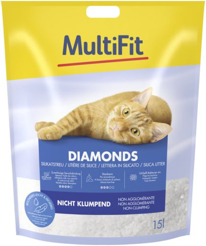 MultiFit Diamonds Așternut pentru pisici 6,4 kg