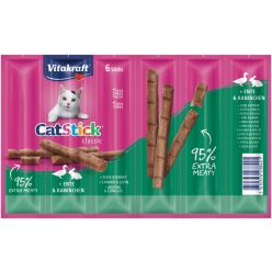   Vitakraft CatStick Recompense pentru pisici cu rață și iepure 6x6 g
