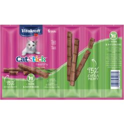   Vitakraft CatStick Recompense pentru pisici cu pui și iarba pisicii 6x6 g