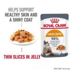Royal Canin Hair & Skin Pliculețe pentru pisici 85 g