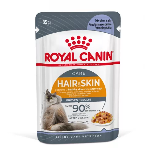 Royal Canin Hair & Skin Pliculețe pentru pisici 85 g